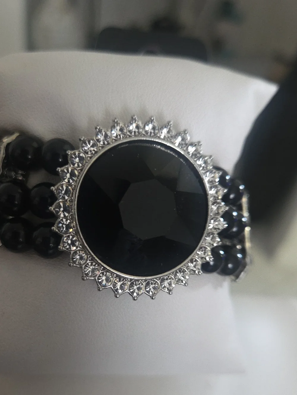 Paparazzi Black Bling Stretch Bracelet NWT